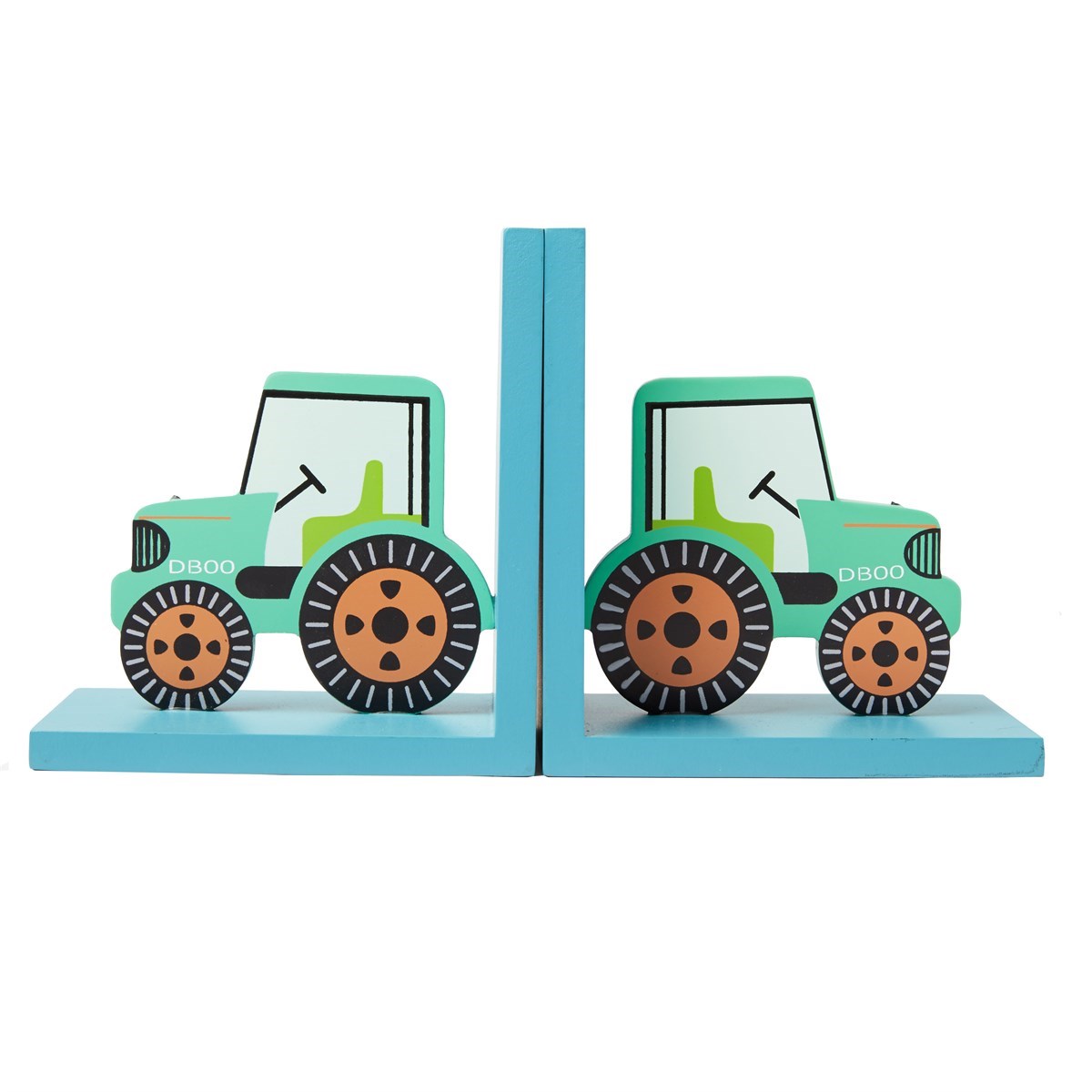 Green Tractor Bookends