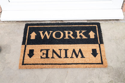 Wine & Work Door Mat