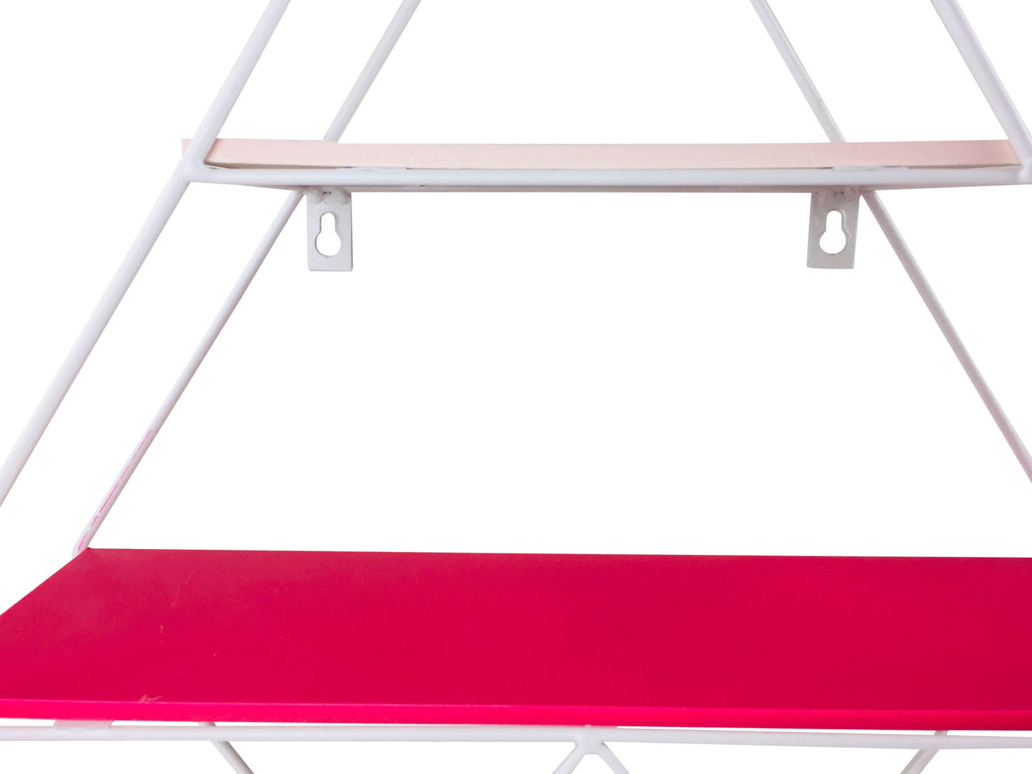 Pink Wire Geometric Shelf