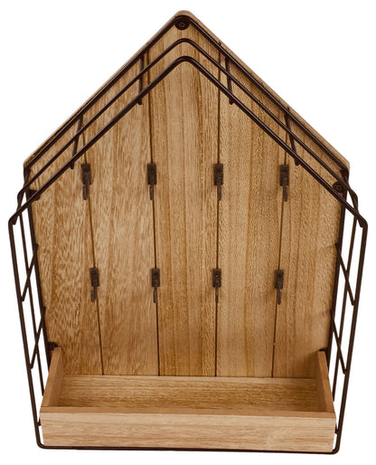 Wood & Wire House Key Storage Unit