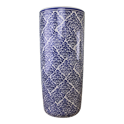 Umbrella Stand, Vintage Blue & White Pattern Design