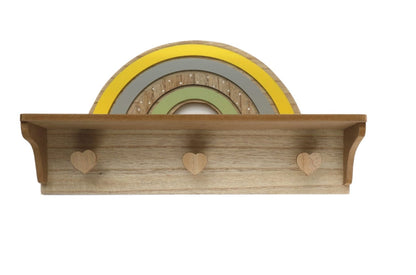 Rainbow Shelf with Hooks