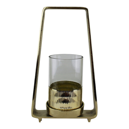 Gold Metal Candle Holder 34cm