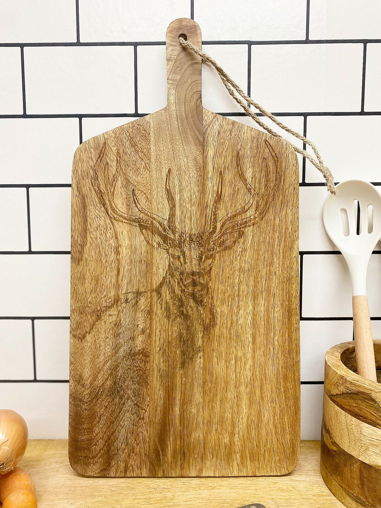 Engraved Stag Chopping Board