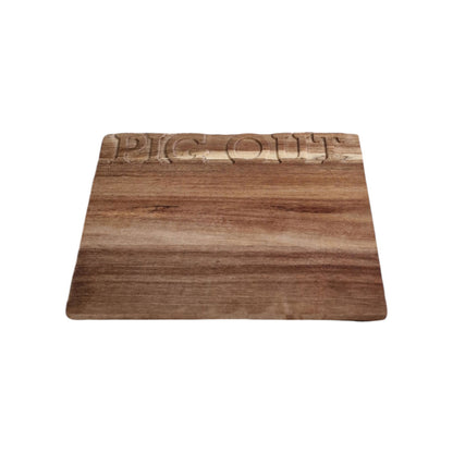 Pig Out Wooden Serving Board 32cm