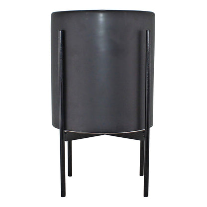 Black Planter Metal Stand 28cm