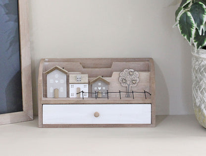 Letter Rack With Drawers, Wooden Houses Design