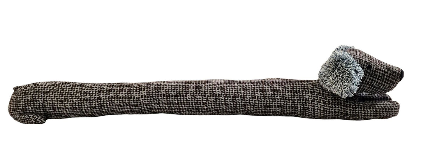 Sausage Dog Draft Excluder - Grey 85cm