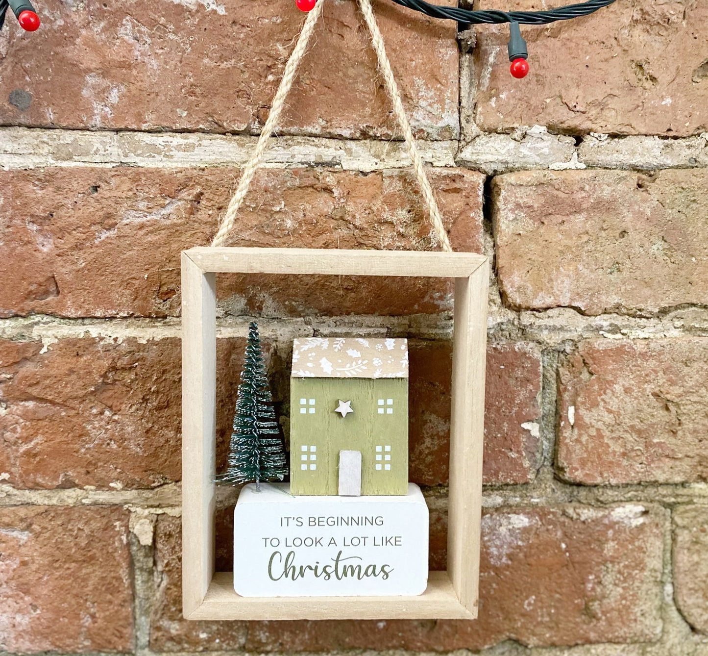 Christmas House Hanging Decoration 15cm