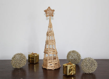 Rattan Christmas Tree Small