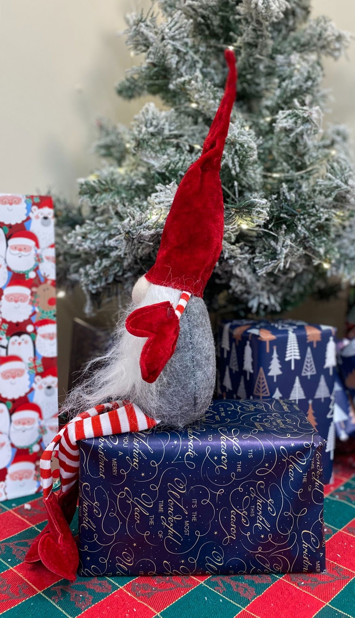 Sitting Santa Gonk With Dangly Legs 54cm