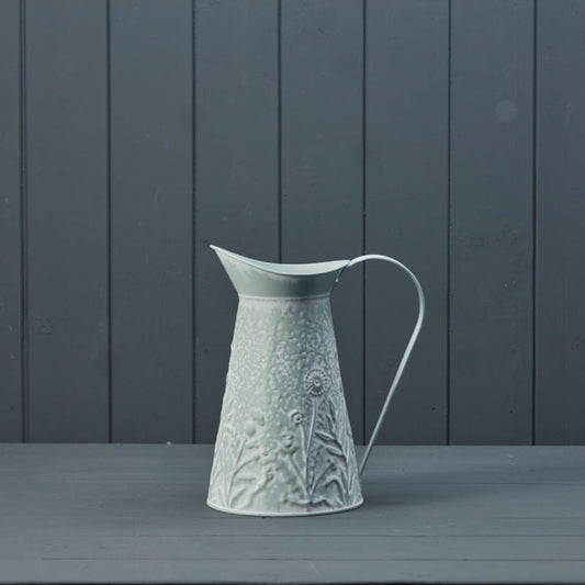 Sage Zinc Floral Jug